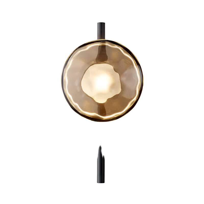 Wall Light Glass Round Nordic Design | Cetora