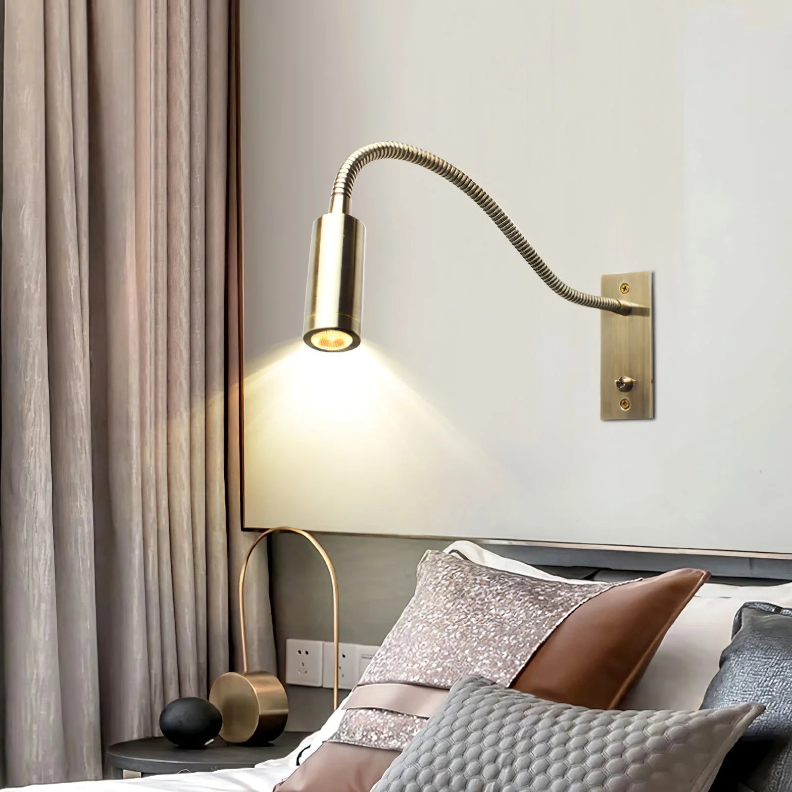 Wall Light Integrated LED Art Deco Bedroom Lighting | Norvexi