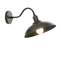 Wall Light Iron Bowl Outdoor Industrial Style | Ardeli