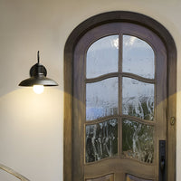 Wall Light Iron Bowl Outdoor Industrial Style | Ardeli