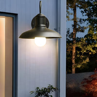 Wall Light Iron Bowl Outdoor Industrial Style | Ardeli