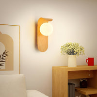 Wall Light Iron Wood Accent Nordic Minimalist | Varein