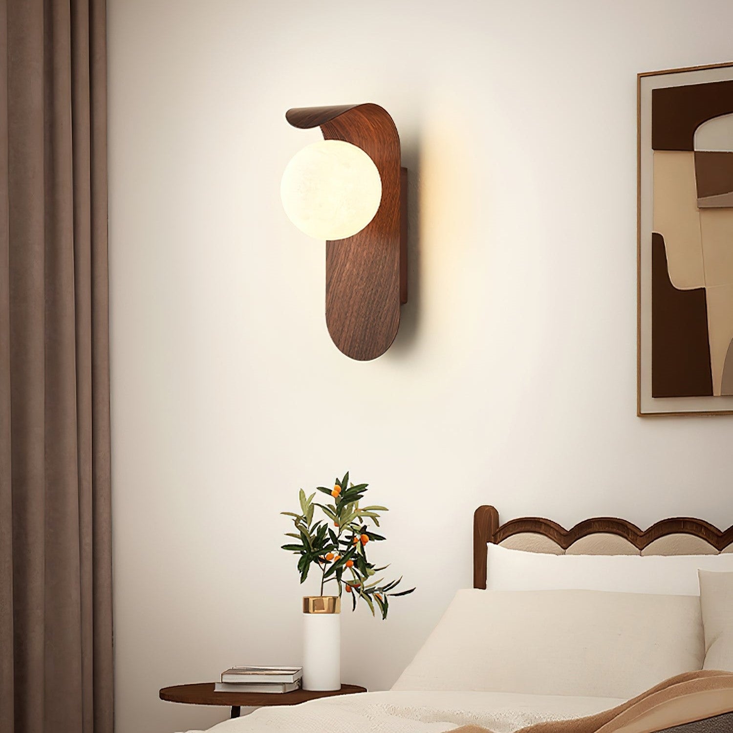Wall Light Iron Wood Accent Nordic Minimalist | Varein