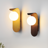 Wall Light Iron Wood Accent Nordic Minimalist | Varein