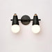 Wall Light Iron and Wood with Adjustable Heads Modern | Esvorn
