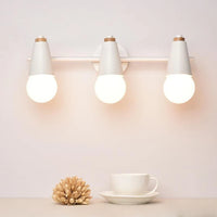 Wall Light Iron and Wood with Adjustable Heads Modern | Esvorn