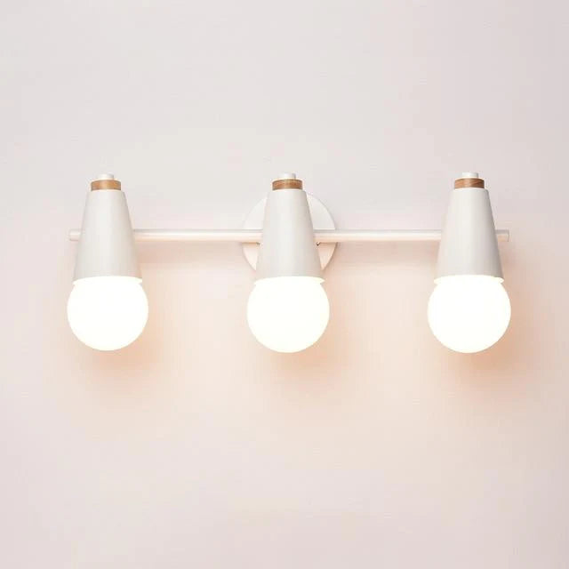 Wall Light Iron and Wood with Adjustable Heads Modern | Esvorn