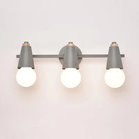 Wall Light Iron and Wood with Adjustable Heads Modern | Esvorn