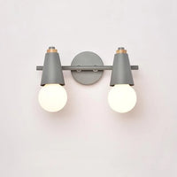 Wall Light Iron and Wood with Adjustable Heads Modern | Esvorn