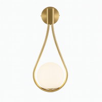 Wall Light LED Glass Globe Modern Design Bedroom Use | Wozami