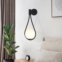 Wall Light LED Glass Globe Modern Design Bedroom Use | Wozami