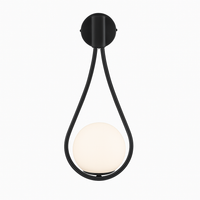 Wall Light LED Glass Globe Modern Design Bedroom Use | Wozami