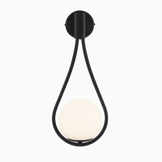 Wall Light LED Glass Globe Modern Design Bedroom Use | Wozami