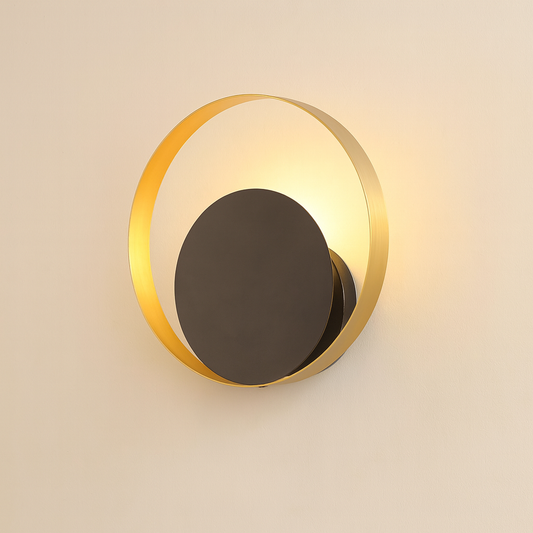 Wall Light LED Metal Gold Black Vintage Design | Orvello