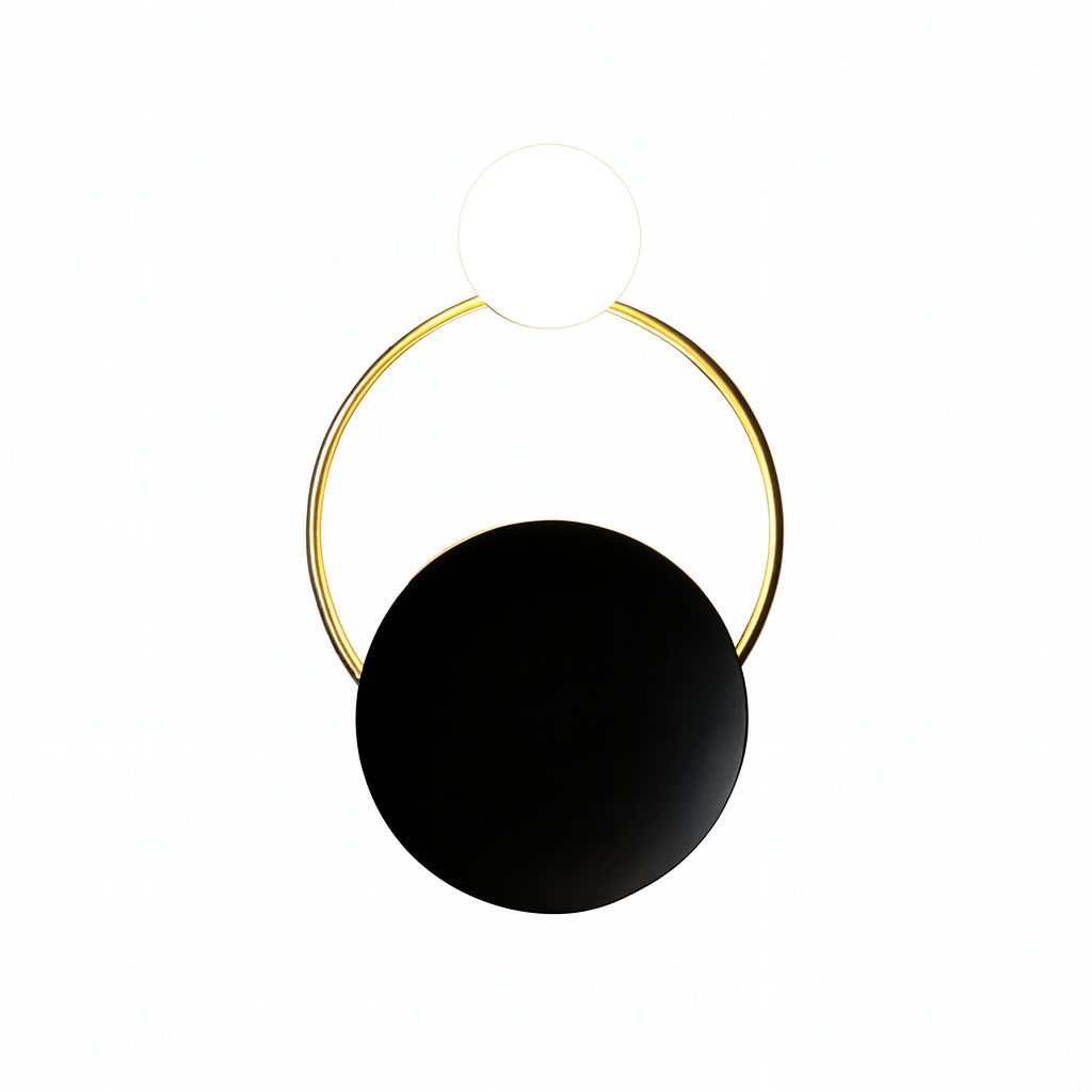 Wall Light LED Metal Gold Black Vintage Design | Orvello