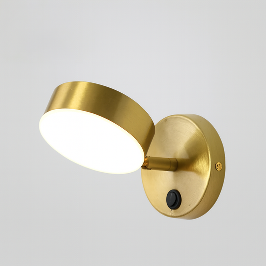 Wall Light LED in Nordic Style Black Gold | Vervan