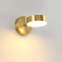 Wall Light LED in Nordic Style Black Gold | Vervan