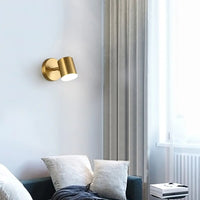 Wall Light LED with Nordic Metal Finish Black Gold | Harven