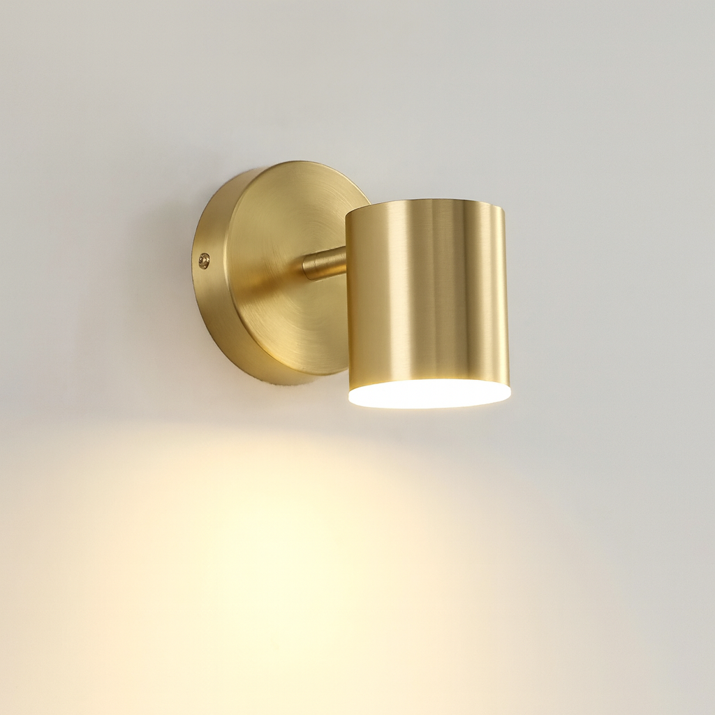 Wall Light LED with Nordic Metal Finish Black Gold | Harven