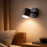 Wall Light LED with Nordic Metal Finish Black Gold | Harven
