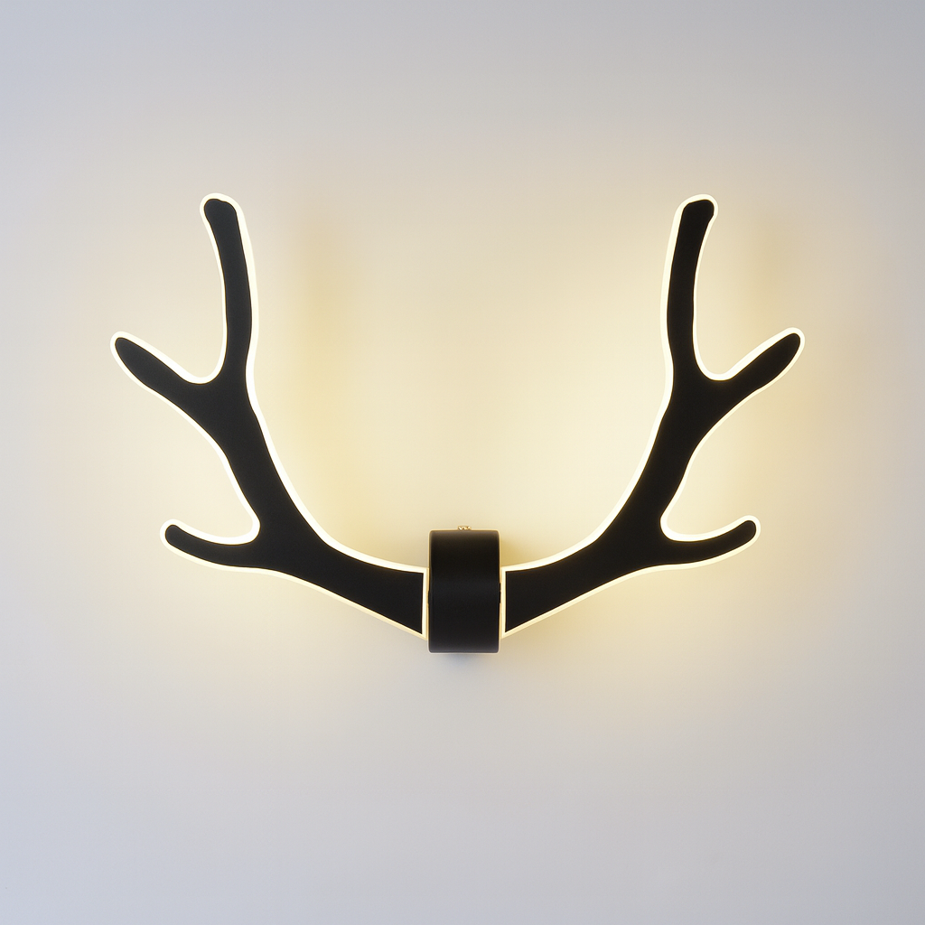 Wall Light LED with Wood Finish Scandinavian Style | Olparo