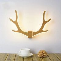 Wall Light LED with Wood Finish Scandinavian Style | Olparo