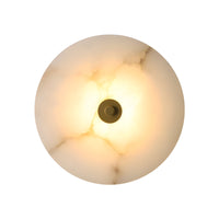Wall Light Marble Alabaster Modern Round Design | Luniver