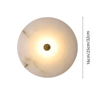 Wall Light Marble Alabaster Modern Round Design | Luniver