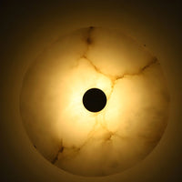 Wall Light Marble Alabaster Modern Round Design | Luniver