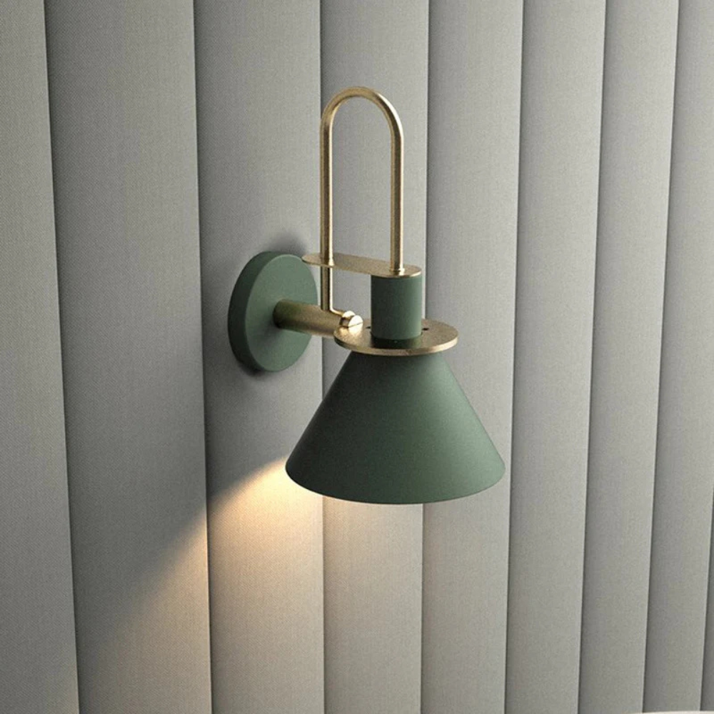 Wall Light Metal Cone for Kids Bedroom Lighting | Zecara