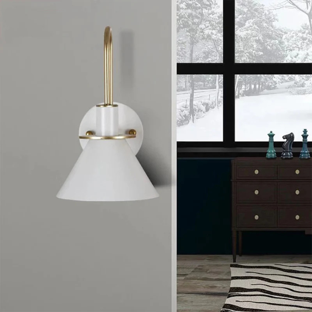 Wall Light Metal Cone for Kids Bedroom Lighting | Zecara