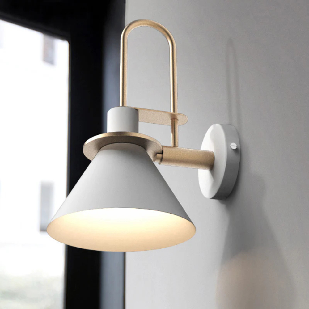 Wall Light Metal Cone for Kids Bedroom Lighting | Zecara