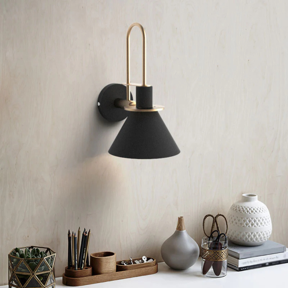 Wall Light Metal Cone for Kids Bedroom Lighting | Zecara