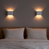 Wall Light Metal Cube LED in Modern Style | Colyra