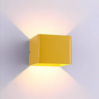 Wall Light Metal Cube LED in Modern Style | Colyra