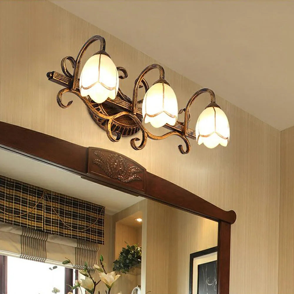 Wall Light Metal Frame in Vintage Style | Orelan