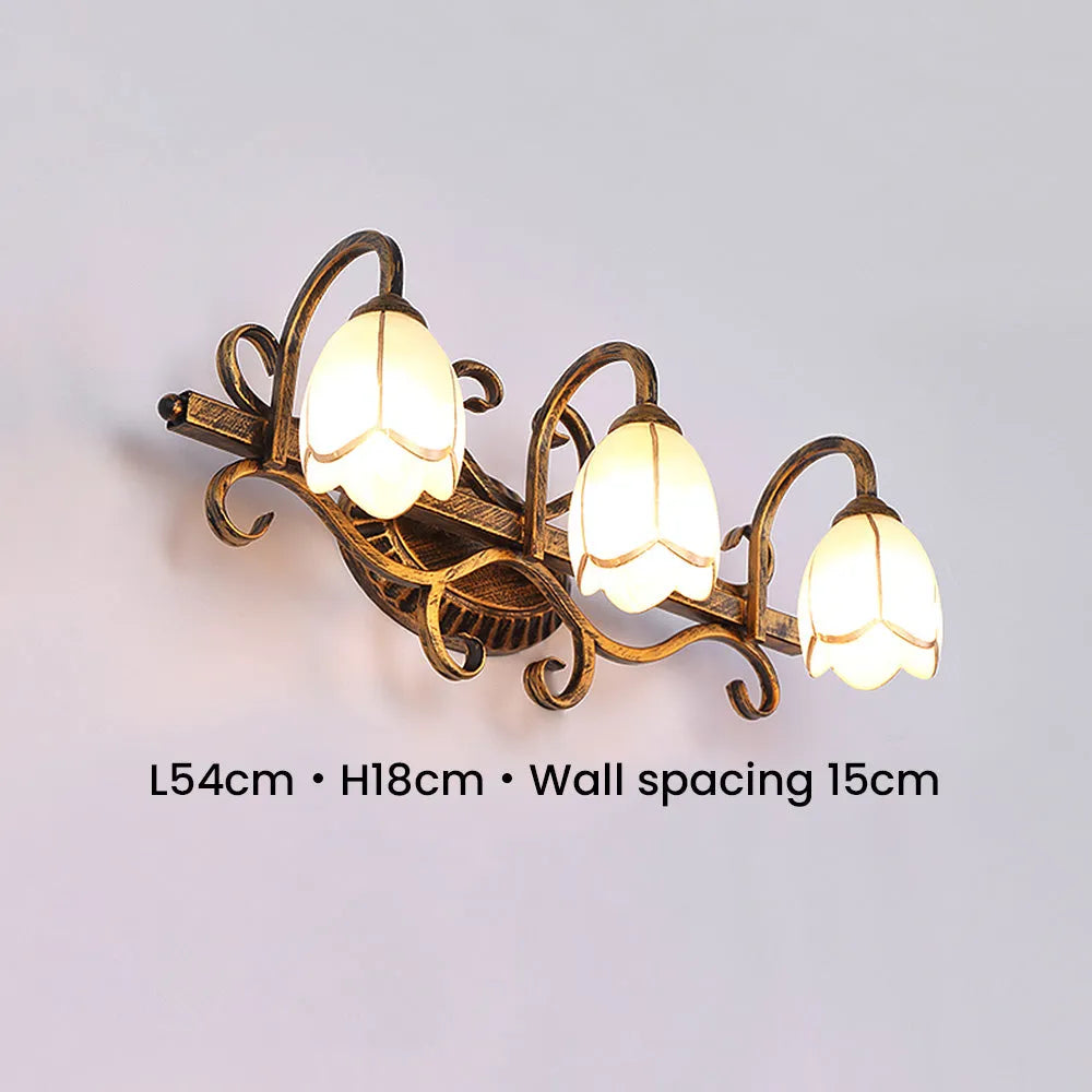 Wall Light Metal Frame in Vintage Style | Orelan