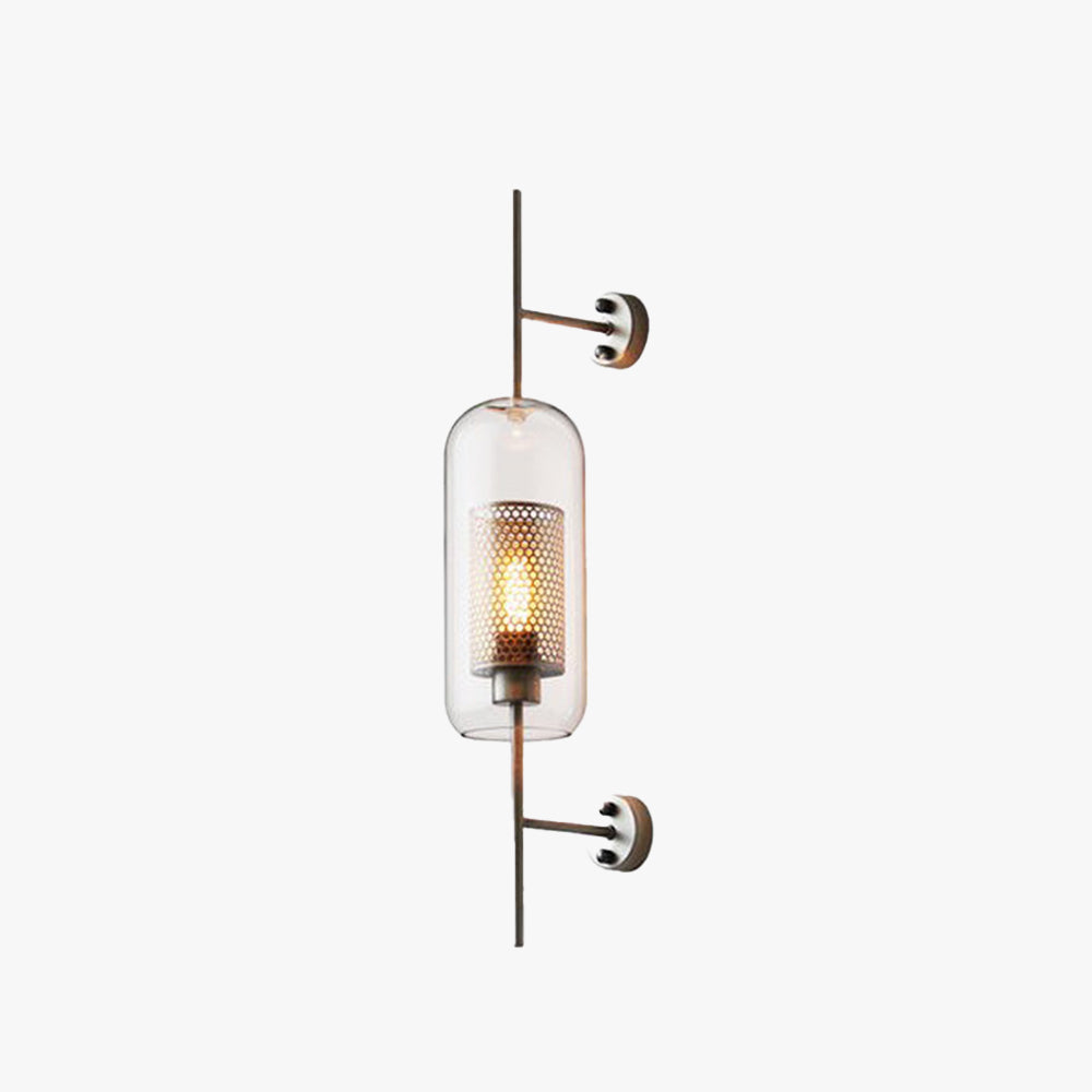 Wall Light Metal Glass Nordic Industrial Style | Onealor