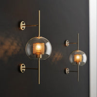 Wall Light Metal Glass Nordic Industrial Style | Onealor