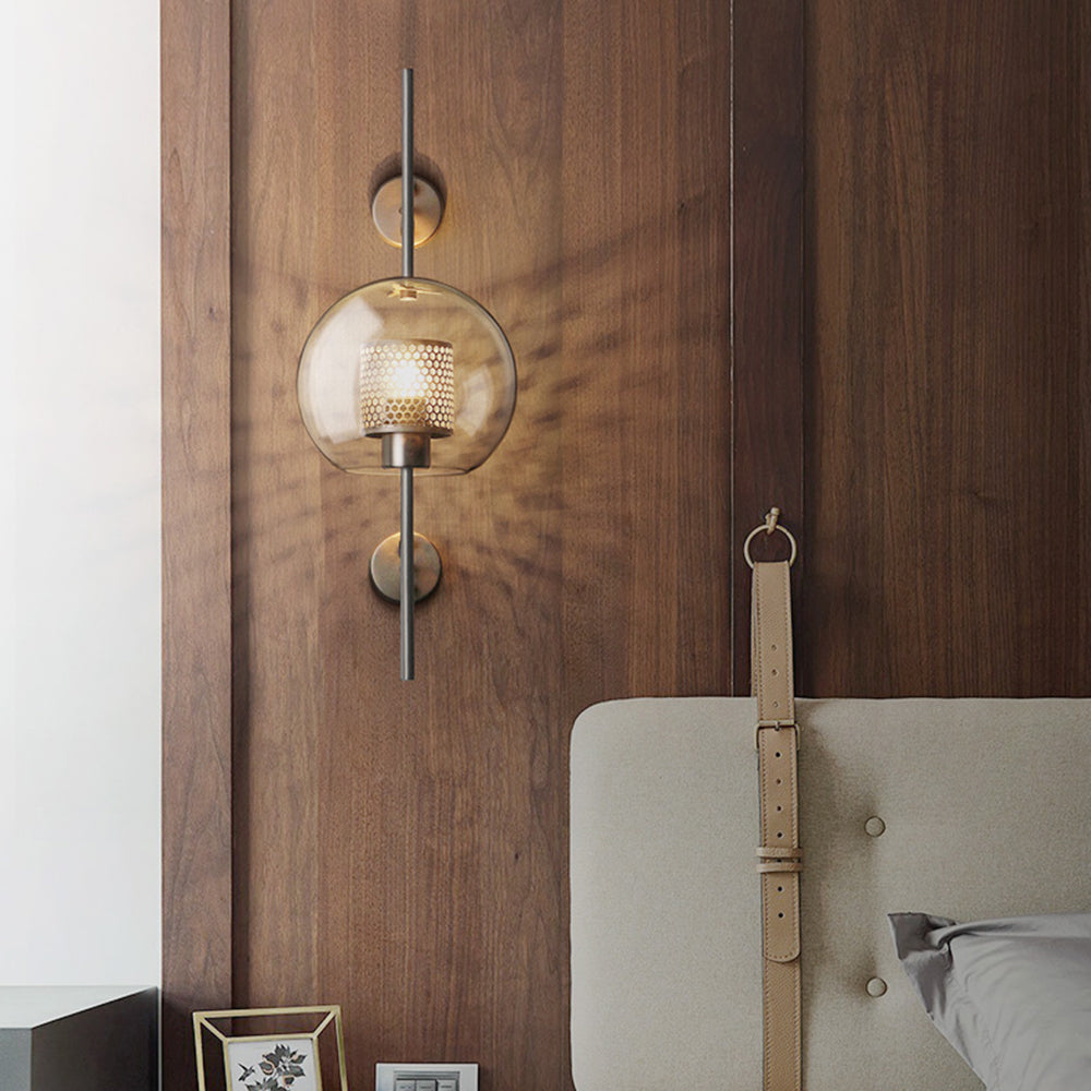 Wall Light Metal Glass Nordic Industrial Style | Onealor