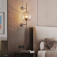 Wall Light Metal Glass Nordic Industrial Style | Onealor