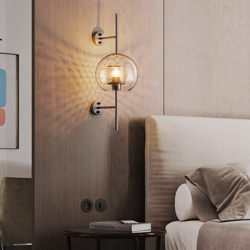 Wall Light Metal Glass Nordic Industrial Style | Onealor