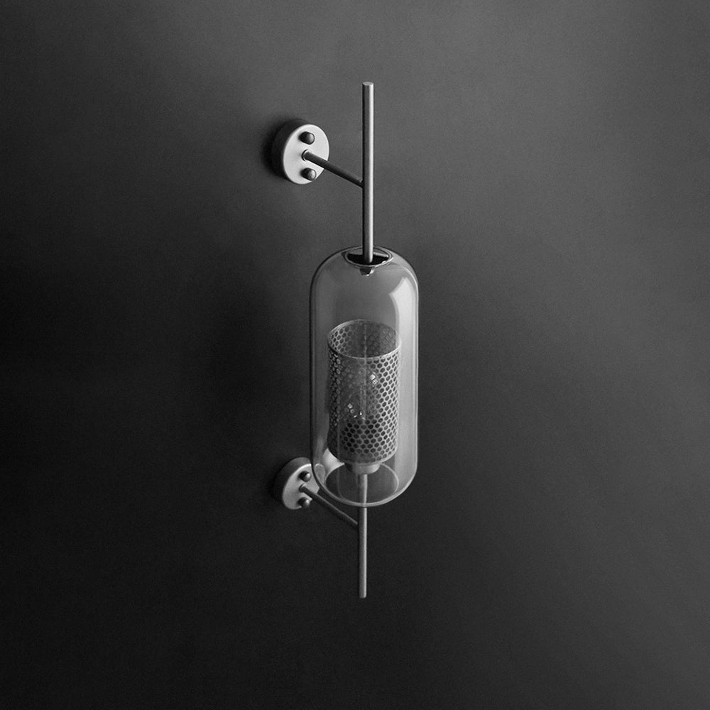 Wall Light Metal Glass Nordic Industrial Style | Onealor