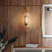 Wall Light Metal Glass Nordic Industrial Style | Onealor