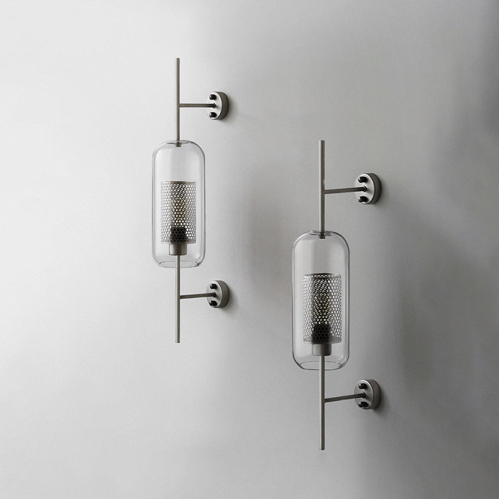 Wall Light Metal Glass Nordic Industrial Style | Onealor