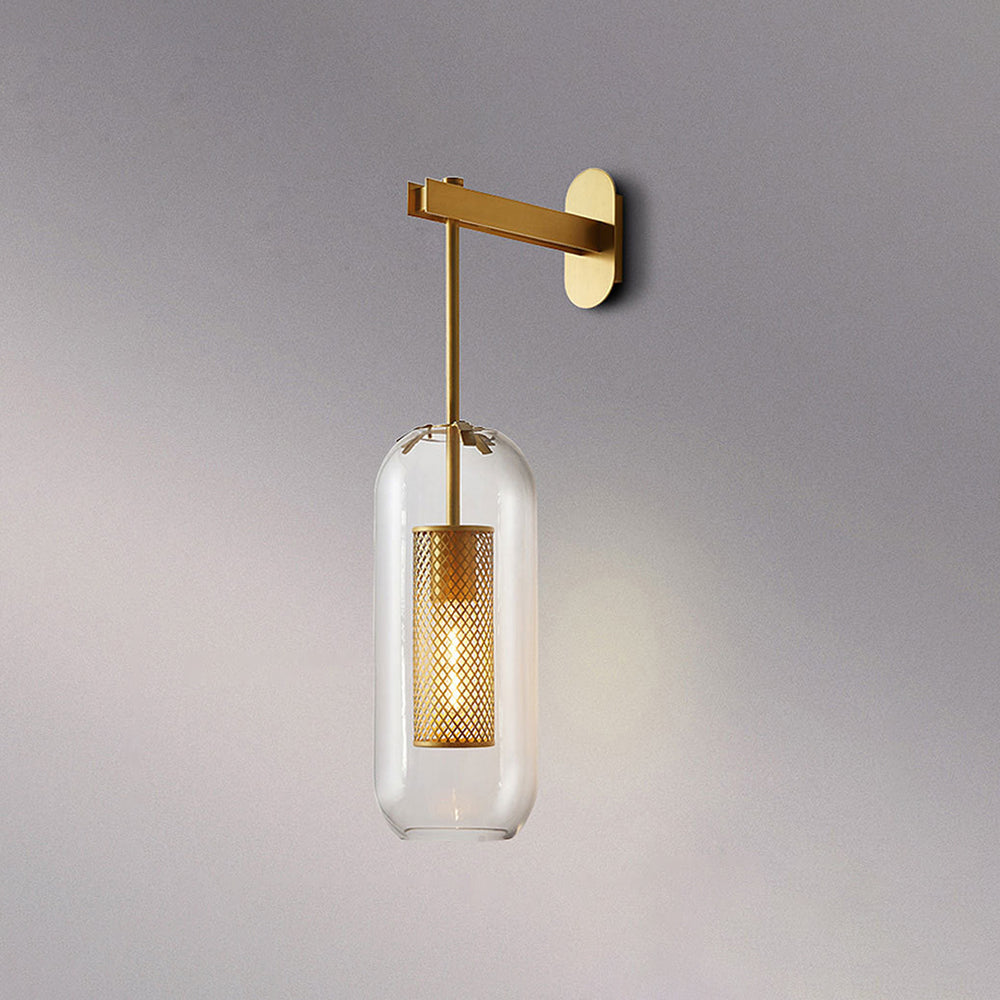 Wall Light Metal Glass Nordic Industrial Style | Onealor