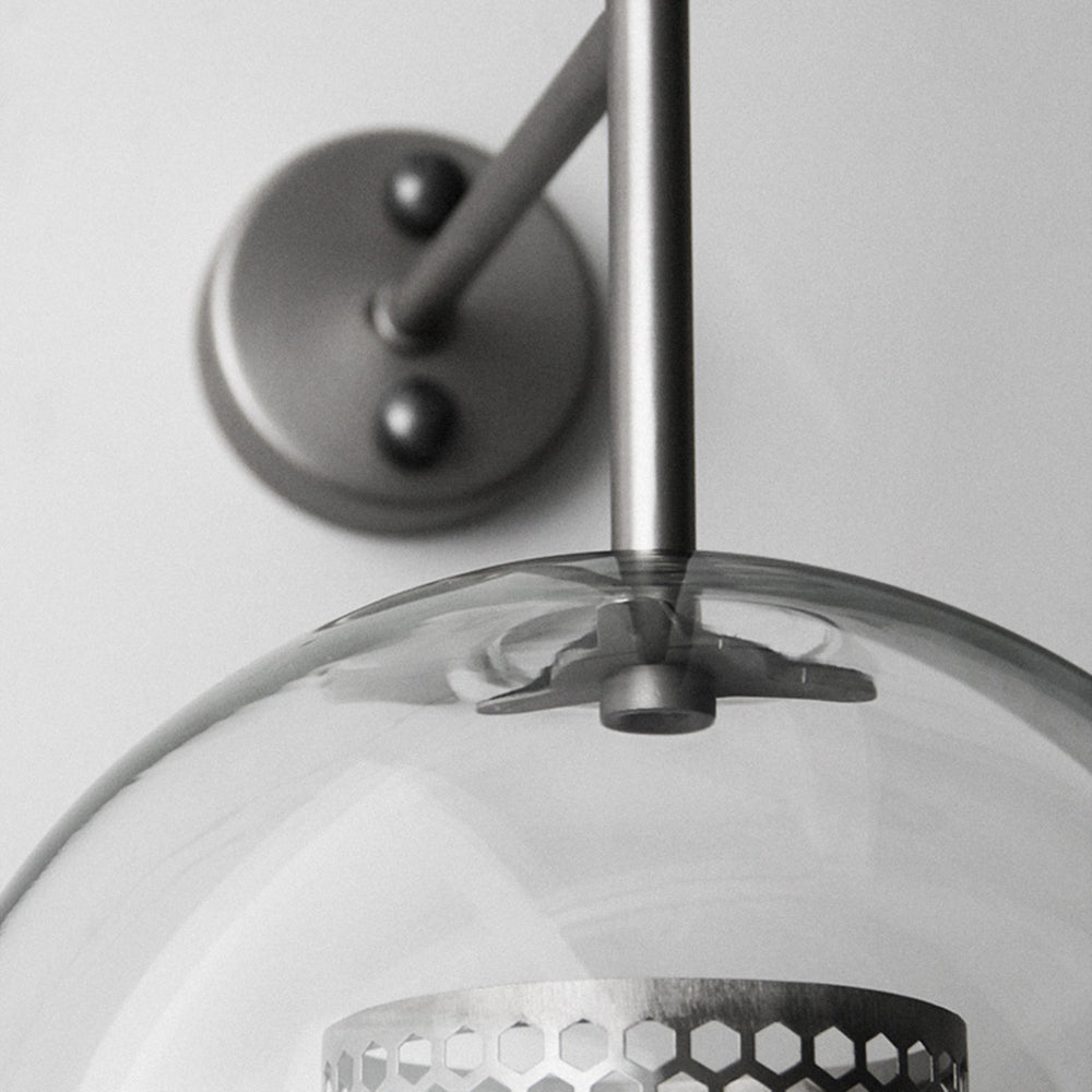 Wall Light Metal Glass Nordic Industrial Style | Onealor