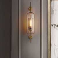 Wall Light Metal Glass Nordic Industrial Style | Onealor