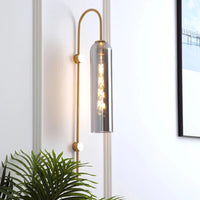 Wall Light Metal Gooseneck with Glass Shade Modern | Ervale