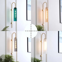 Wall Light Metal Gooseneck with Glass Shade Modern | Ervale
